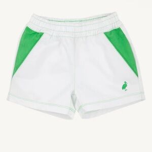 The Beaufort Bonnet Company Schroder Shorts in White and Green